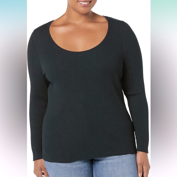 NWT Amazon Essentials Fine Gauge Stretch Scoop Neck Long-Sleeve Sweater, XXL - Picture 1 of 9